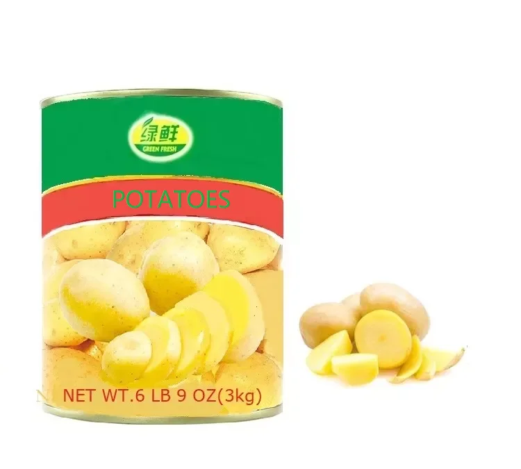 Chinese new season factory sales  canned potato whole/slice/dice in tin different specifications  low price & high quality
