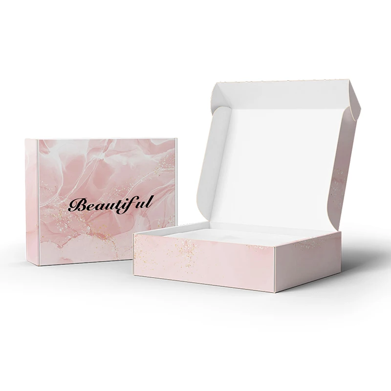 HXD Custom Biodegradable Eco Friendly Shipping For Shoes Clothing Velvet Inside Packaging Mailer Box