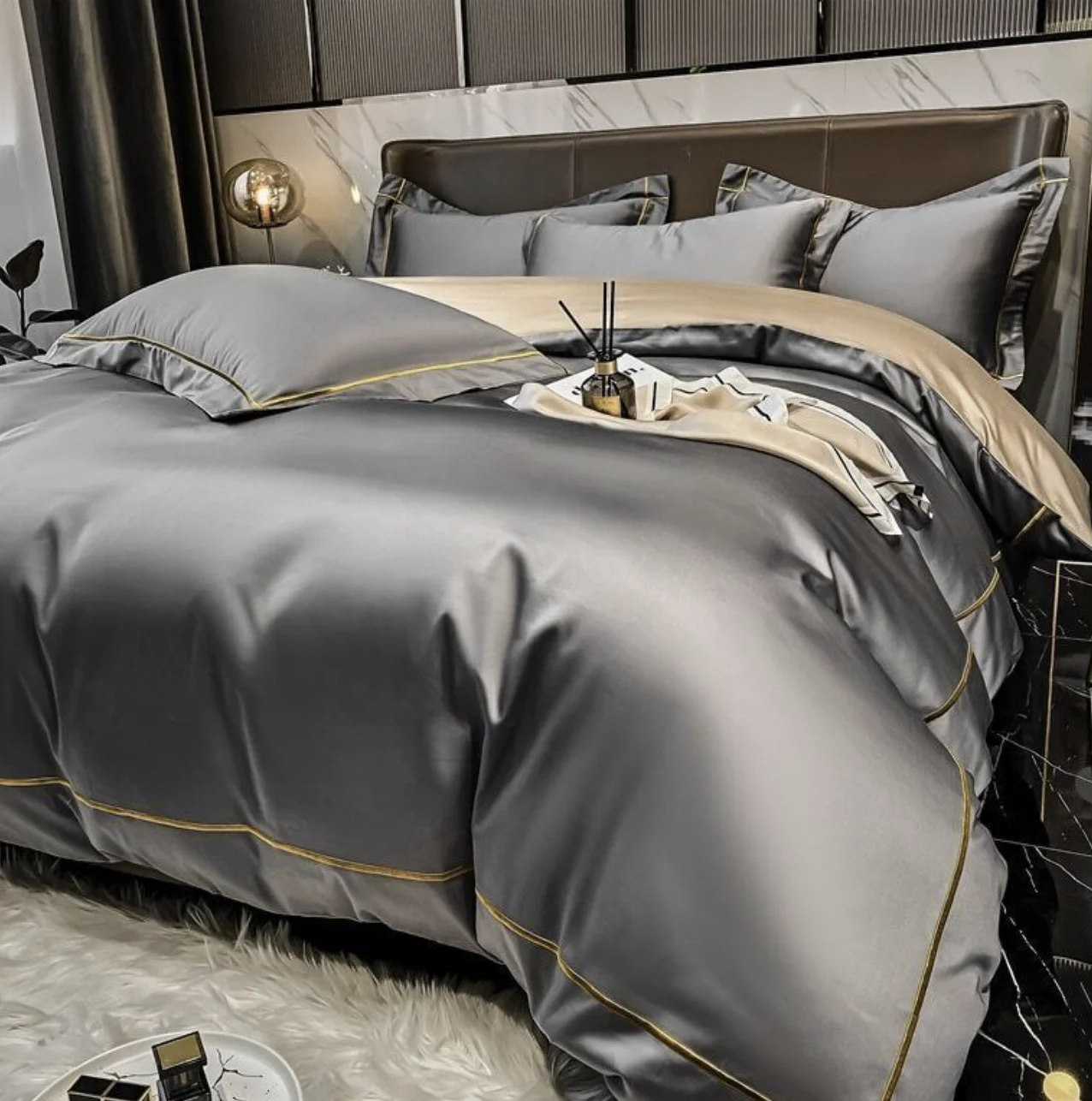 Nantong factory 100% Bamboo Bed sheets Bamboo bed sheet set bedding set 4 pcs Bamboo Bed Sheet For Home Textile