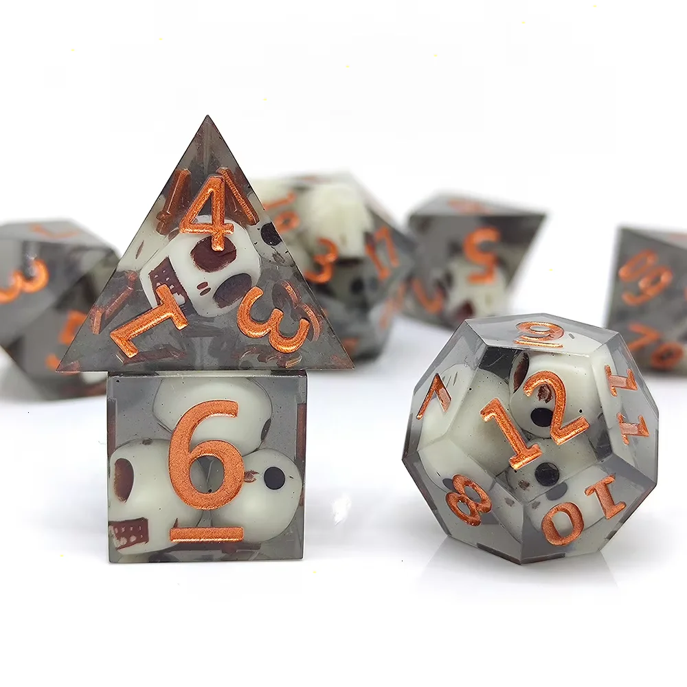 Оптовая продажа 7 шт. набор черных игральных Кубков