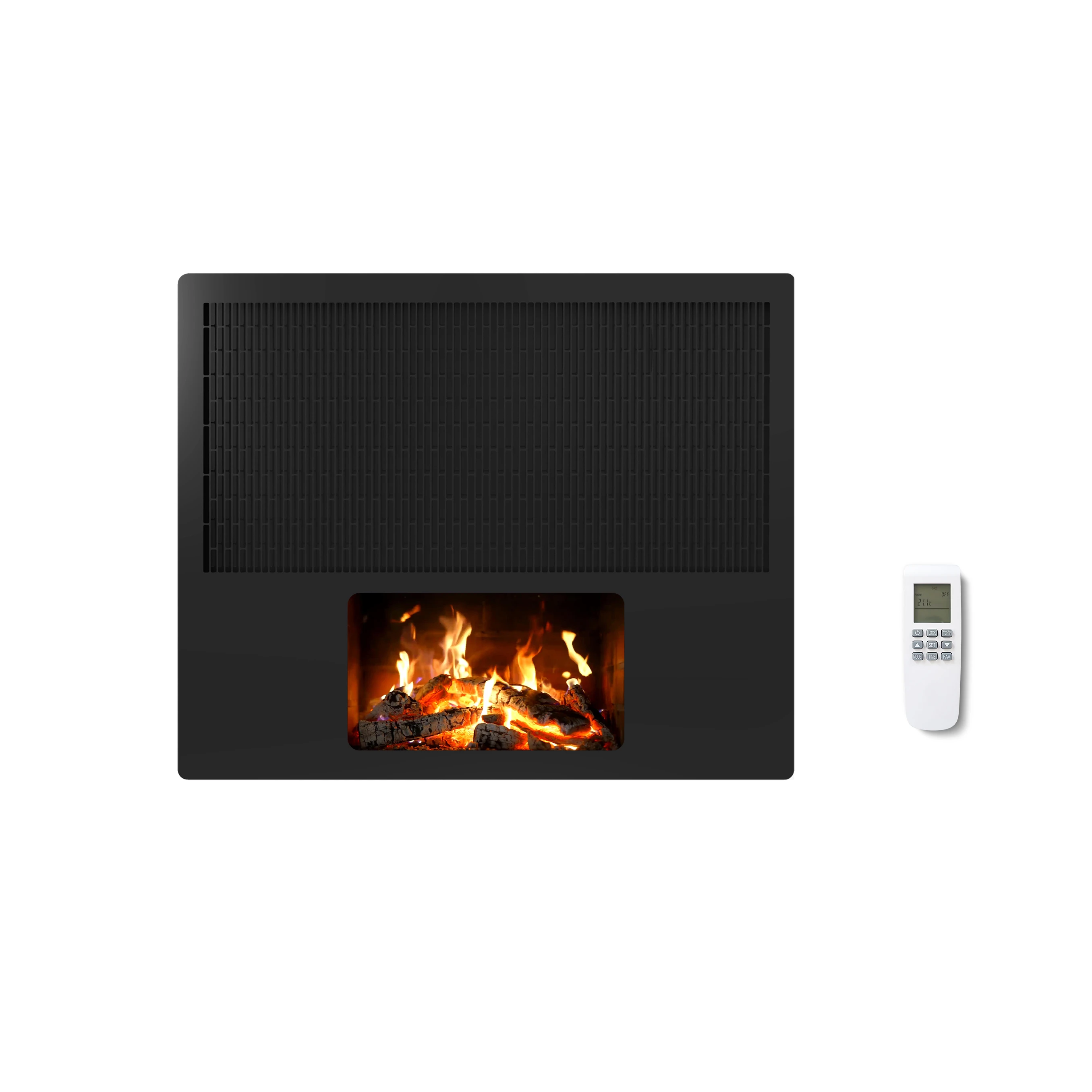 Decorative Modern Design House Heater Fireplace With Bluetooth Speaker Wifi Thermostat