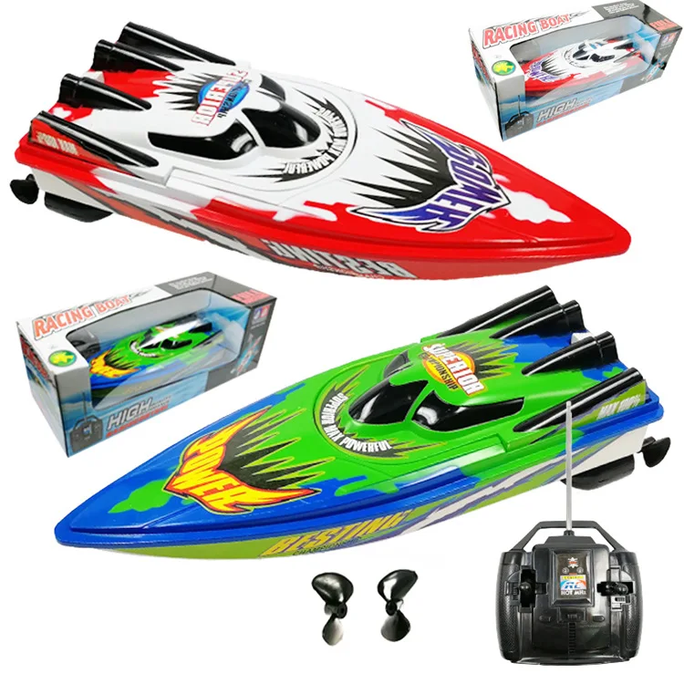 Custom Large Remote Control Electric Speedboat Dual Motor Waterproof Toy Boat Model High Speed Cool Remote Control Water Airship