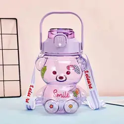 Новый дизайн 1200 мл детская питьевая чашка переносная Спортивная бутылка для малышей и детей постарше бутылка для воды с трубочкой для дома и школы
