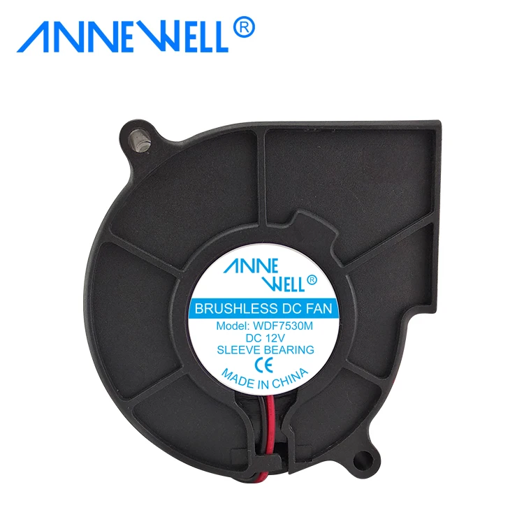 7530 24v dc small auto dc air blower fan copper motor high quality low noise exhaust ventilation centrifugal blower cooling fan