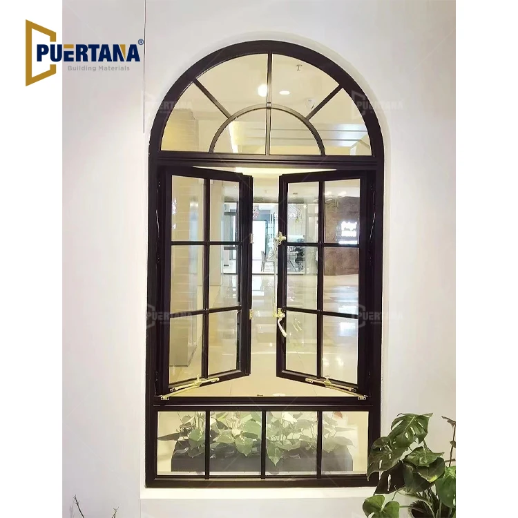 Pella Vintage Style Slimline Slim Frame Casement Window Steel Look Aluminum French Windows For Historical Building USA Market