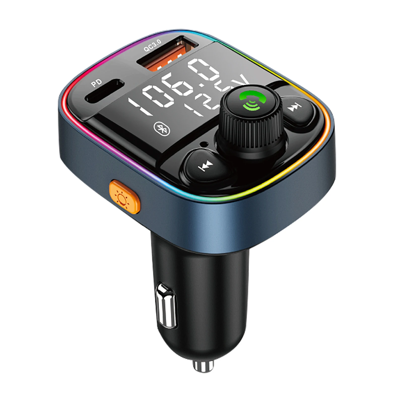 Китай, прямой производитель, три смарт-порта для зарядки PD3.0 и QC3.0, Автомобильный MP3-плеер с Bluetooth-адаптером