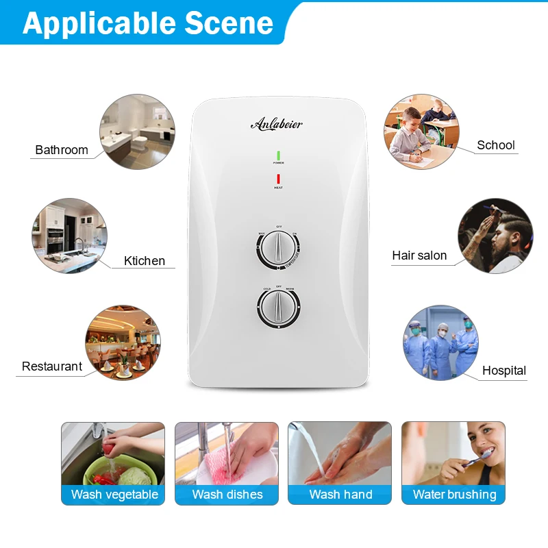 cheap electric instant water heater price low power small size fast heating system with CE certification