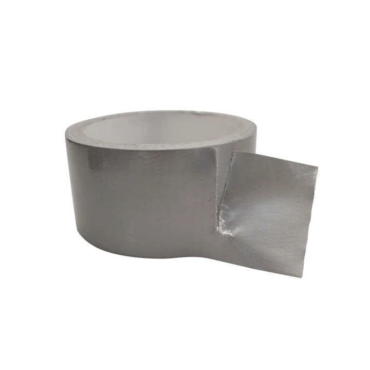 Premium Easy to tear Waterproof Sealing Repair Gaffer Gray Sliver Fabric Mesh Cloth Duct tape for Ductwork