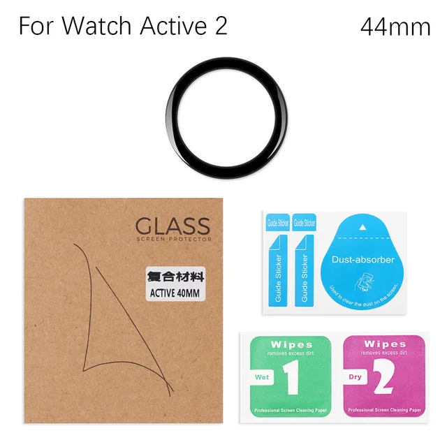  Мягкая гибкая защитная пленка из закаленного стекла для Galaxy Watch Active 2 протектор экрана 40 мм 44 3D изогнутое защитное