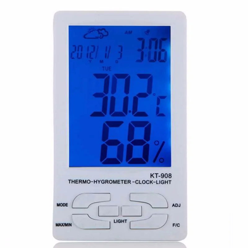 Hot Sale Large LCD Display 2 in 1 Thermometer Indoor and Outdoor Digital Humidity Thermometer Sensor