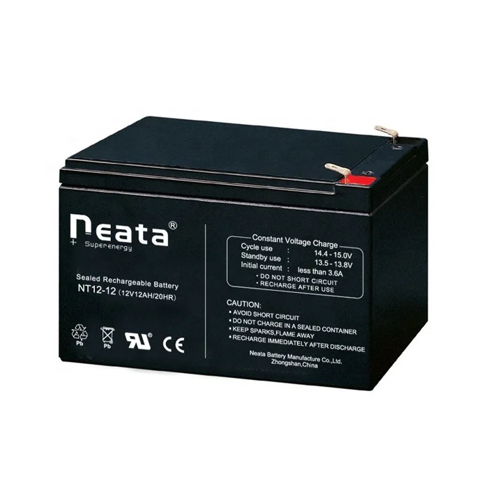 Neata rechargeable lead acid battery 12v 12Ah vrla storage battery for kids toy car electric/solar panel
