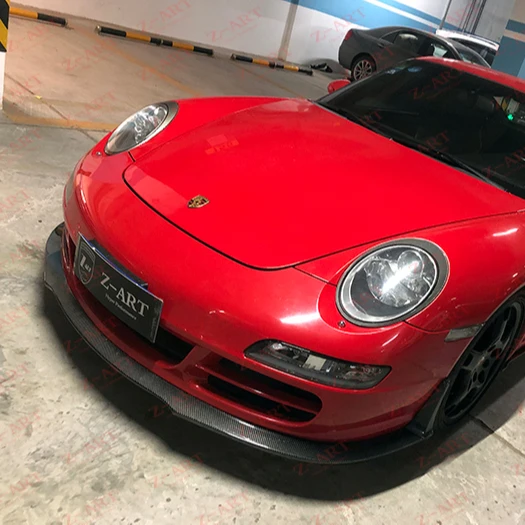  Оригинальный Z-ART RS юбка переднего бампера из углеродного волокна для 911 2005-2009 углеродное волокно ремонт выставочные стенды 997 1 передний
