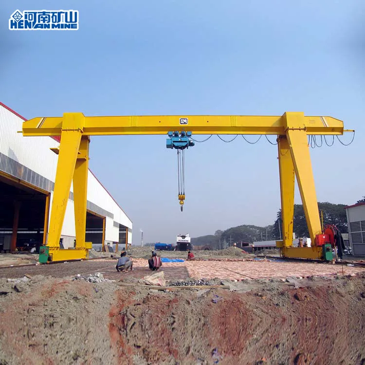 Kuangyuan Brand Standard 5 ton 10 ton Gantry Crane Electric Hoist Single Girder Gantry Crane