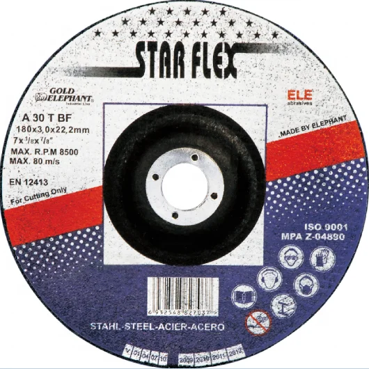 Star Flex EN12413 European Standard 180mm 7 inch Abrasive Cutting Wheel Cutting disc for all metal