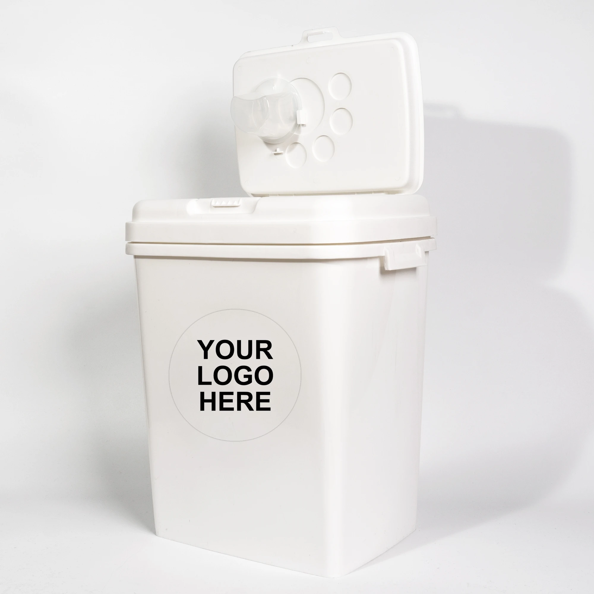 40L Multifunction Portable Pet Dry Food Bin Sealed Storage Container for Dogs and Cats Plastic Flour Storage Box