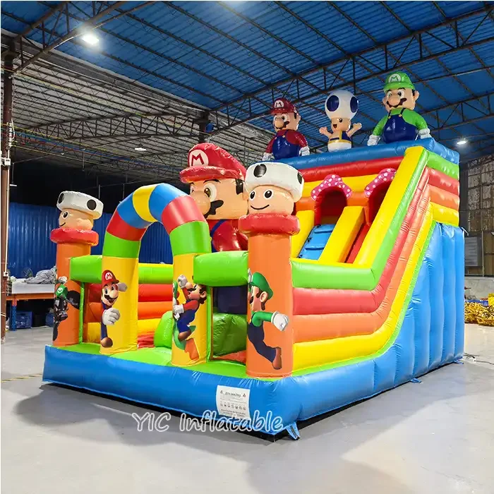 Commercial Bouncy Castle Inflatable Bounce Playground Cartoon Theme Bounce Jumping Bouncy Castle inflatable castle slide For Kid