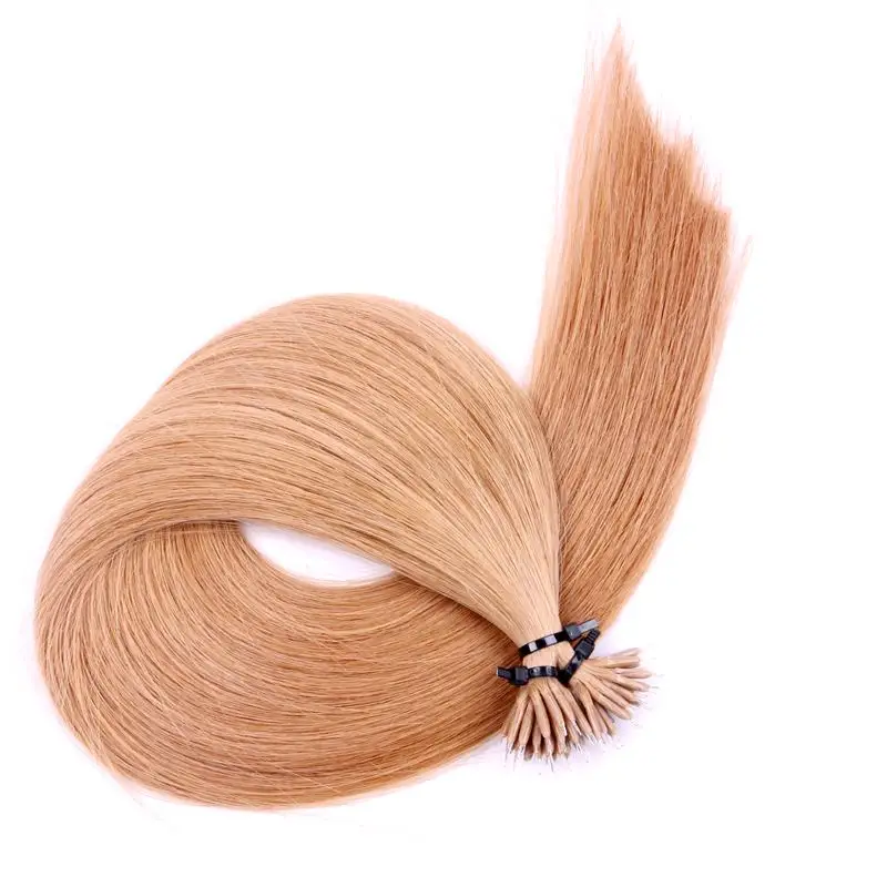 Virgin Cuticle Aligned Nano Bead Slavic Raw Human Hair Brazilian Remy 1G Strand Russian Nano Ring Hair Extensions