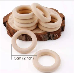 Wooden Rings Circle Craft, Ring Pendant and Connectors Jewelry Making