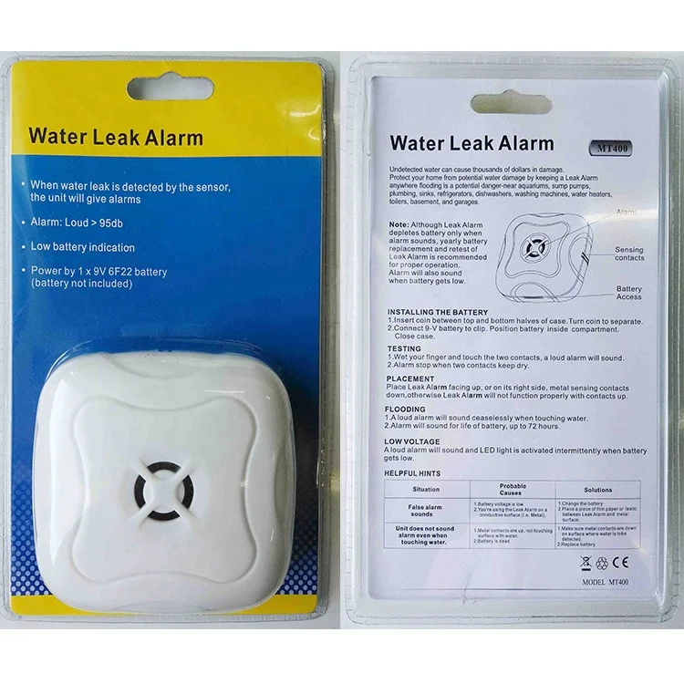 Fully Automatic Wireless Flood Home Water Leak Alarm Detector
