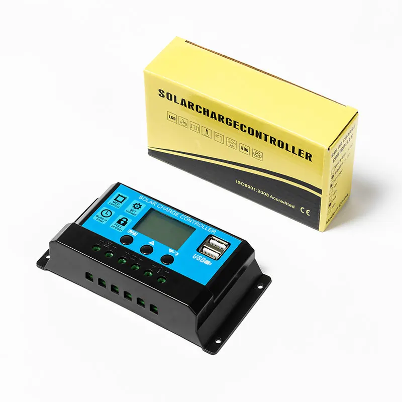 
hot sale 12V 24V Auto adapt 10A-60AManual PWM Solar Charge Controller 
