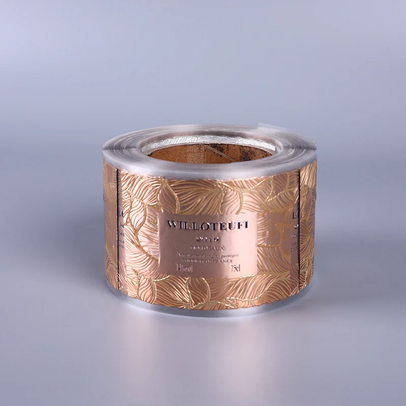 Customized Perfume Logo Stickers Personalized Embossed Aluminum Perfume Bottle Sticker Labels