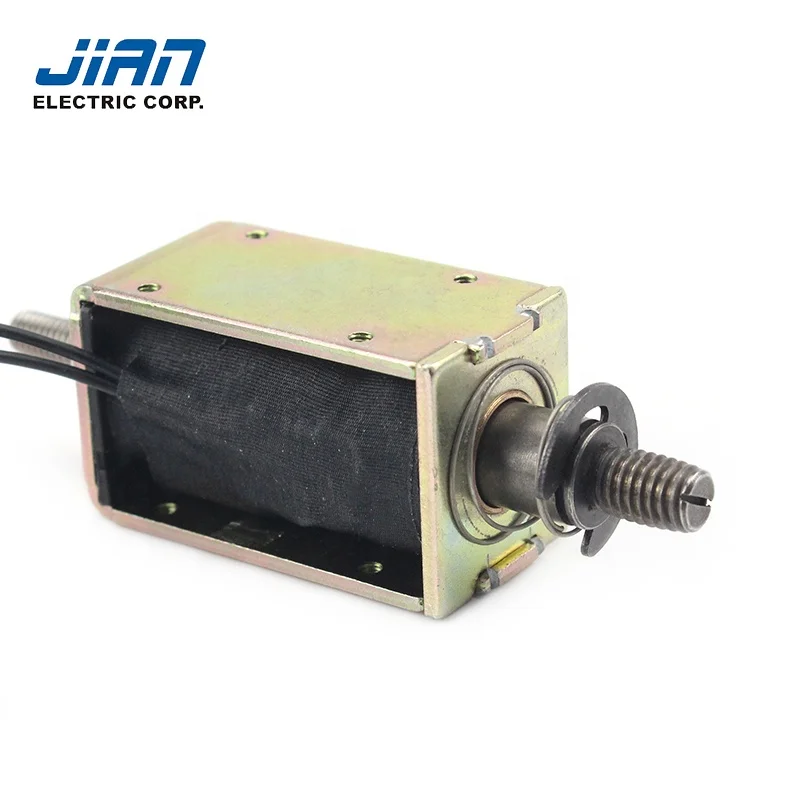 DC 6V 12V 24V Open Frame Solenoid Stroke 4mm Linear Pull Push Micro Solenoid