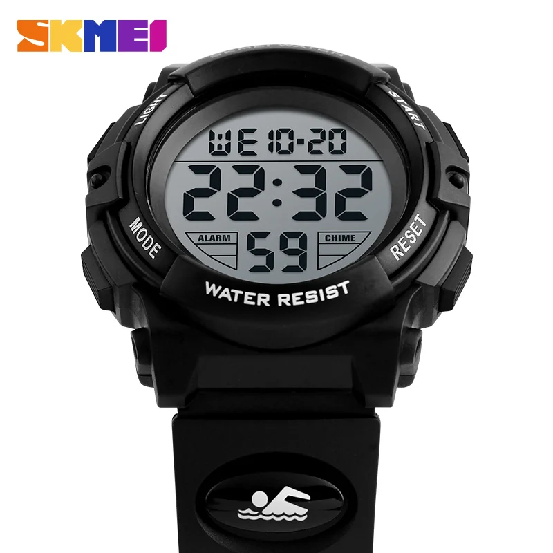 Digital Sports Waterproof Outdoor Kids Watches Alarm Clock 12/24 H Stopwatch Calendar 3-15 Year Old Boys Girls Wristwatch 1266