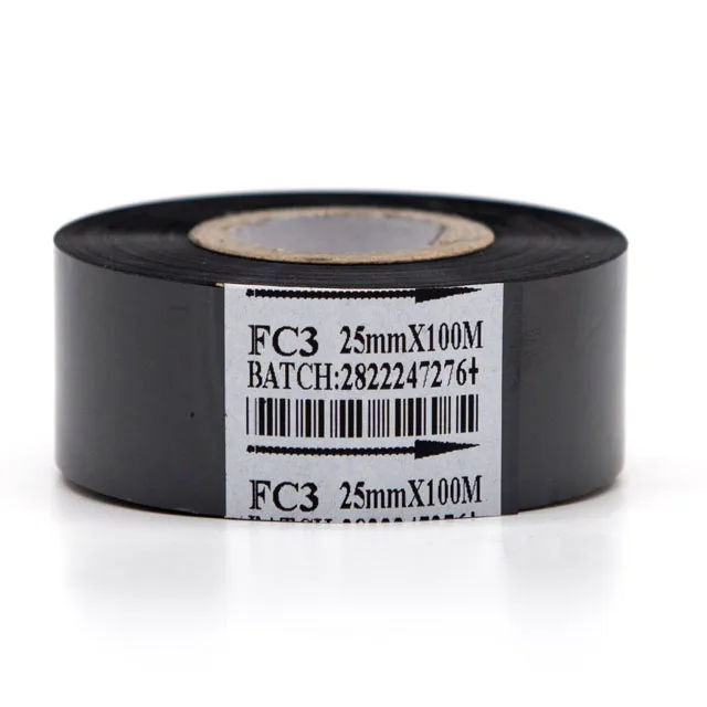 Wholesale High Quality 25mm*100m Hot Stamping Code Ribbon Screen Printing Film Hot Stamping Foil For Plastic