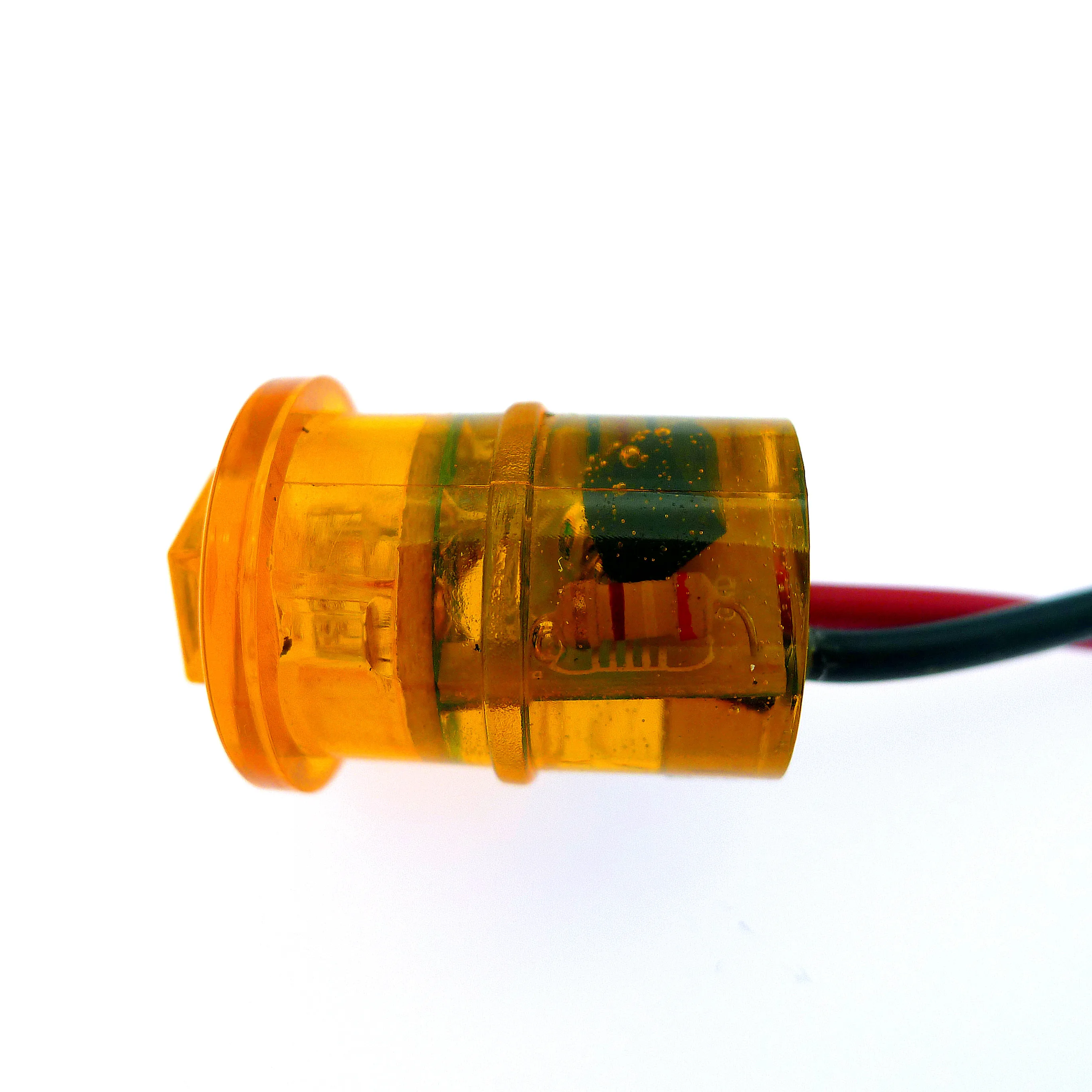 0.75 Inch Mini Round LED Marker & Clearance Light Trailer Side Marker Light Full Color Five-Pointed Star Light For Car Truck