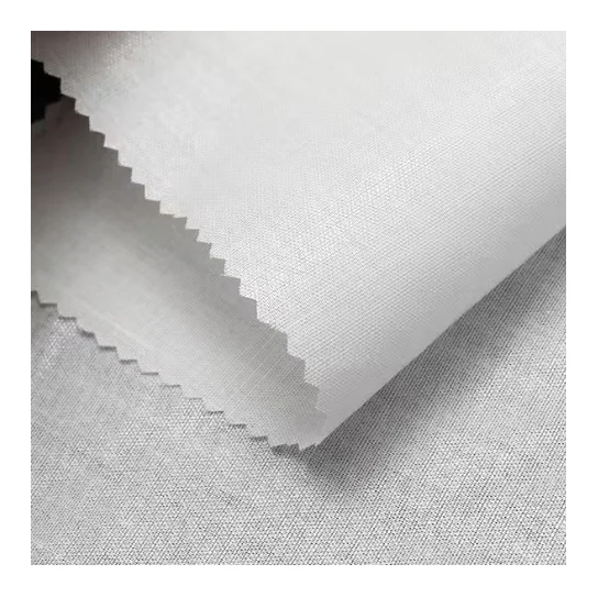 100% Cotton fusible interlining On woven interlining woven fusible Interlining plain glue fusible Interfacing For collar