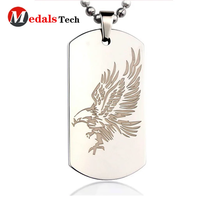 Cheap aluminum stainless steel sublimation blank metal dog tag