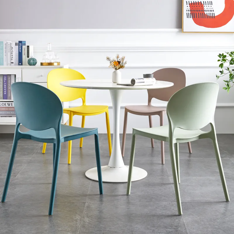 Dining chair simple home backrest stool desk net red milk tea shop nordic