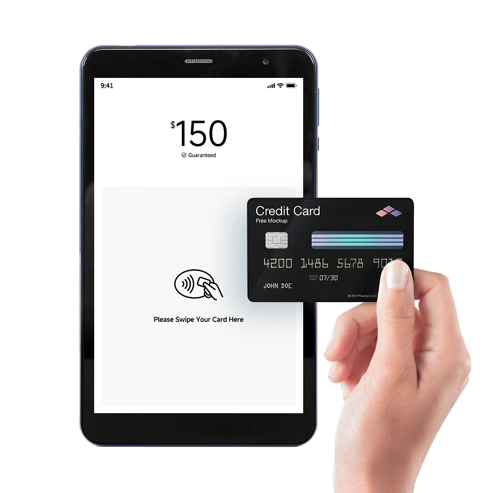 Handheld payment kiosks terminal 8 inch octa core 4GB 64GB storage best android tablet nfc reader 4G wifi smart tablet pc