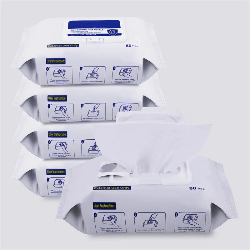 Oem odm non woven fabric disposal wet antiseptic wipe for wet wipes