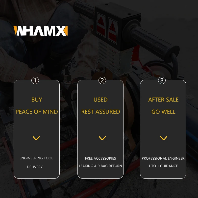  WHAMX ПЭ труба гидравлический термоплавкий сварочный аппарат ПЭНД