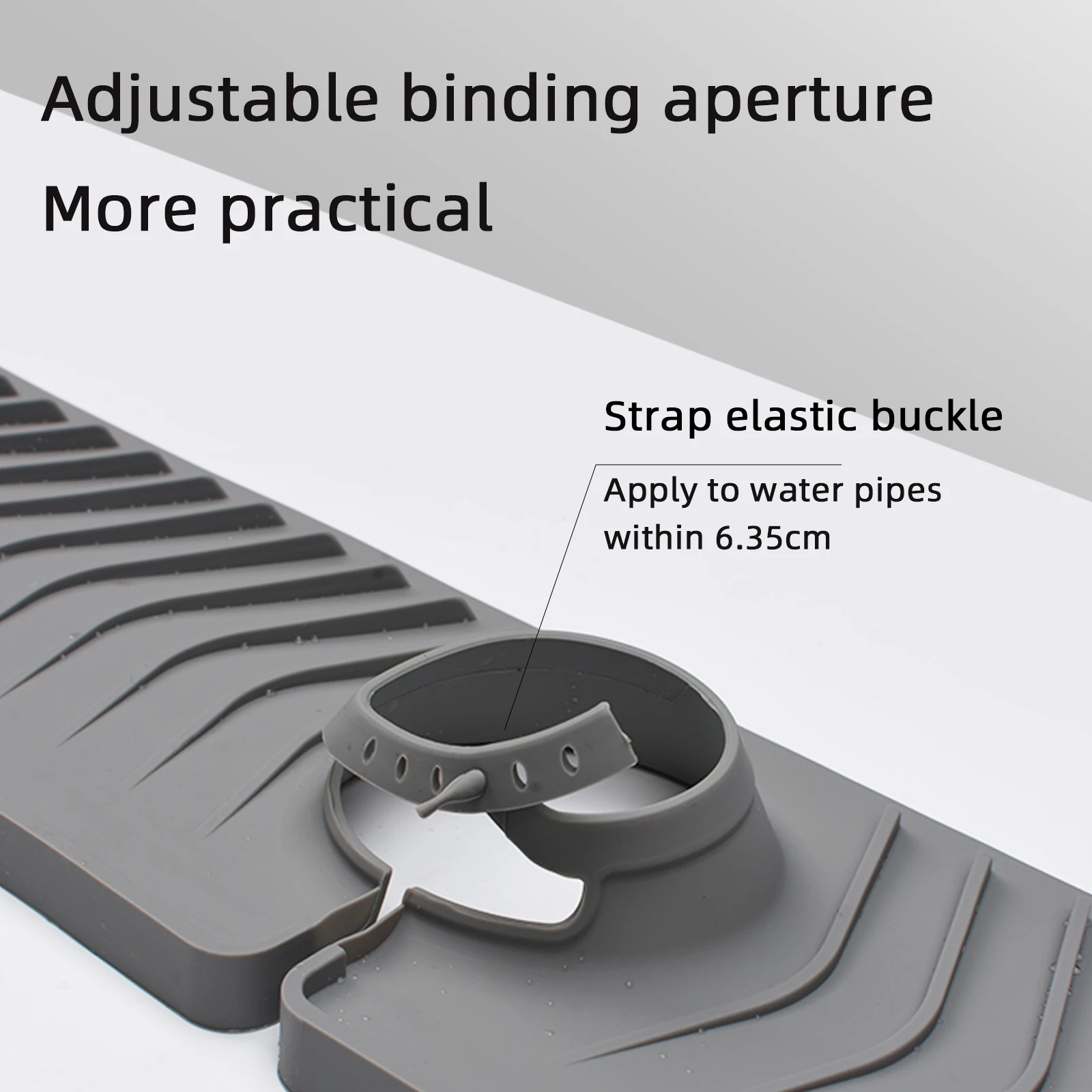 30*5.7 inch Silicone Sink Splash Drain Drying Pad Kitchen Faucet Sink Splash Guard Silicon Faucet Mat For Kitchen S