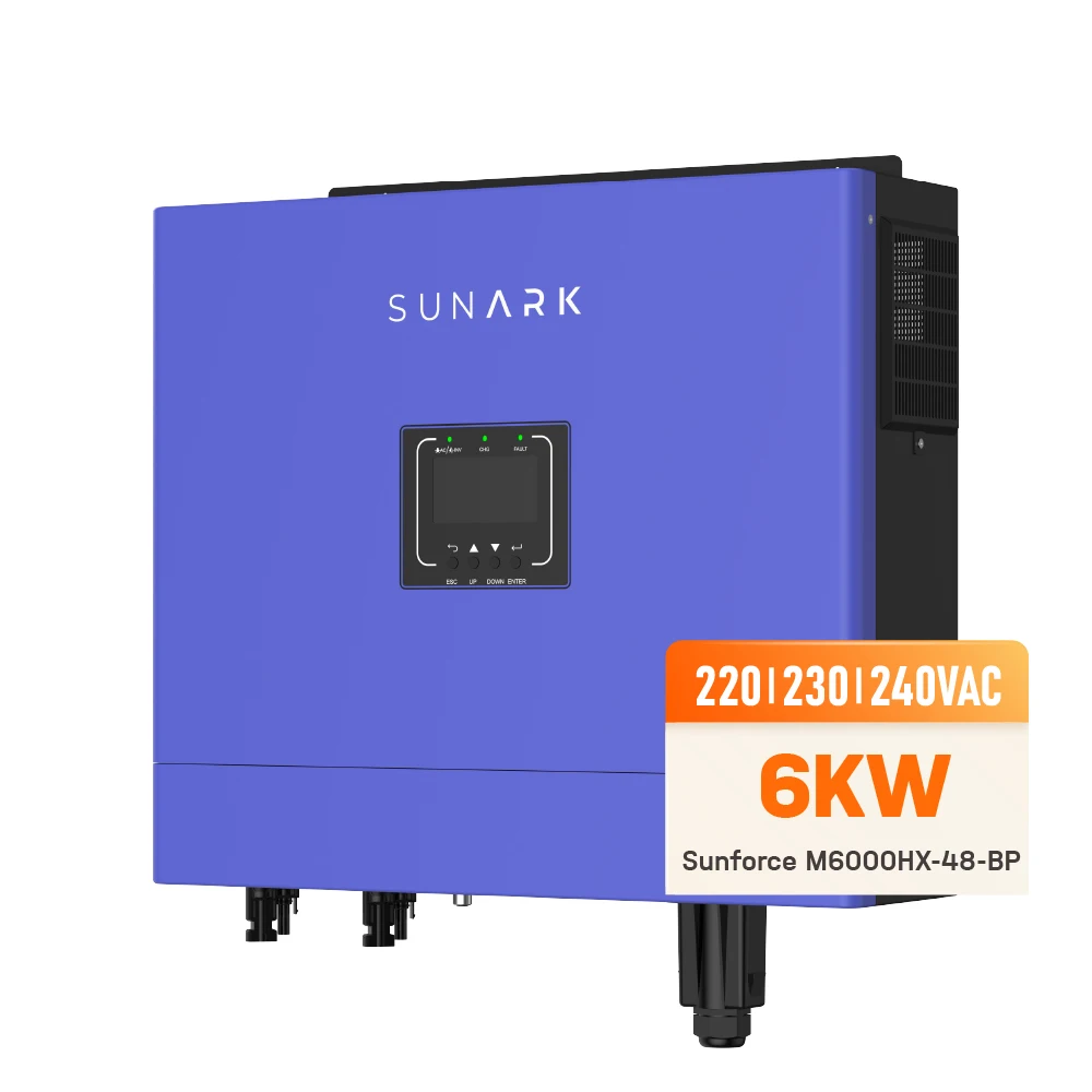 Sunark Switch Automatically Off Grid Storage Inverter 220V 6Kw EU Single Phase High Frequency Solar Inverter