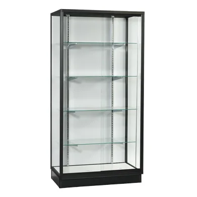 KEWAY Custom Store 70 Inch Full Vision Glass Display Cabinet showcase