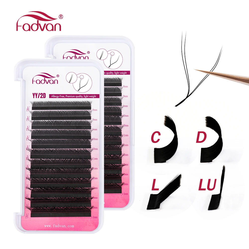 Yy Design Black Soft Invividual False Eyelashes Y Shape Volume Lashes Tools 8-14 Mix Hybrid Yy Lash Clusters Lash Yy Taiwan 005