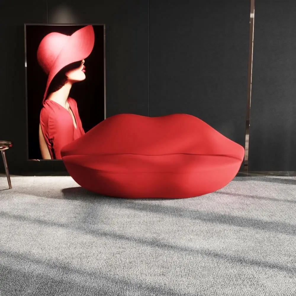 Креативный магазин одежды инопланетян женской Lounge sounge ресепшн салон красоты красные губы модный Стайлинг диван