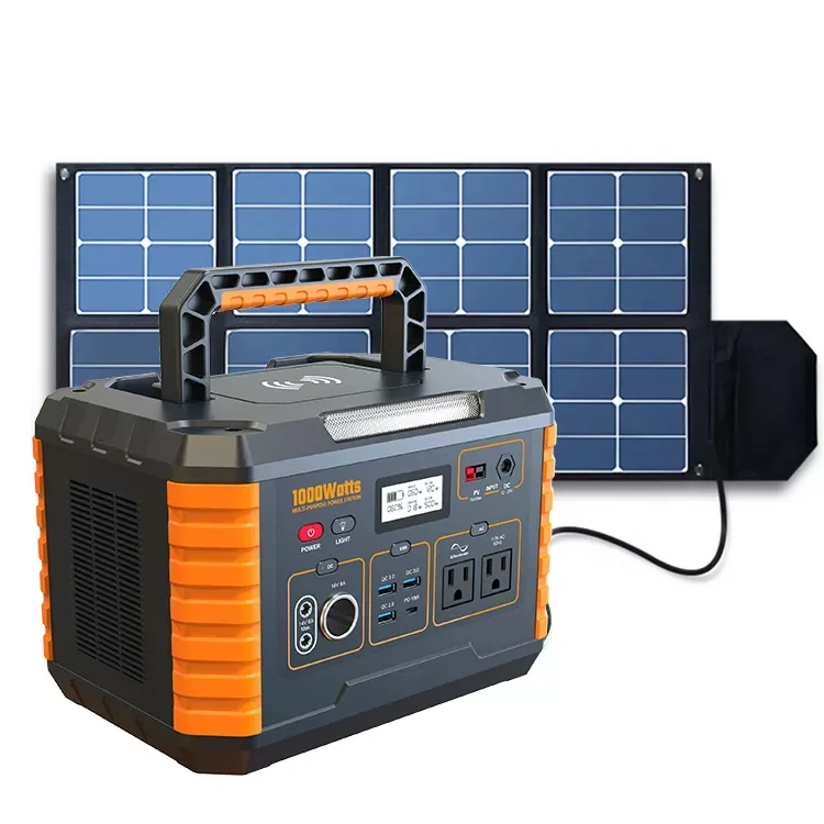Solar Generator with Multi-functional AC/DC/USB Ports Lithium Batteries Outdoor 500W 1000W 2000W Portable Power Bank for Camping