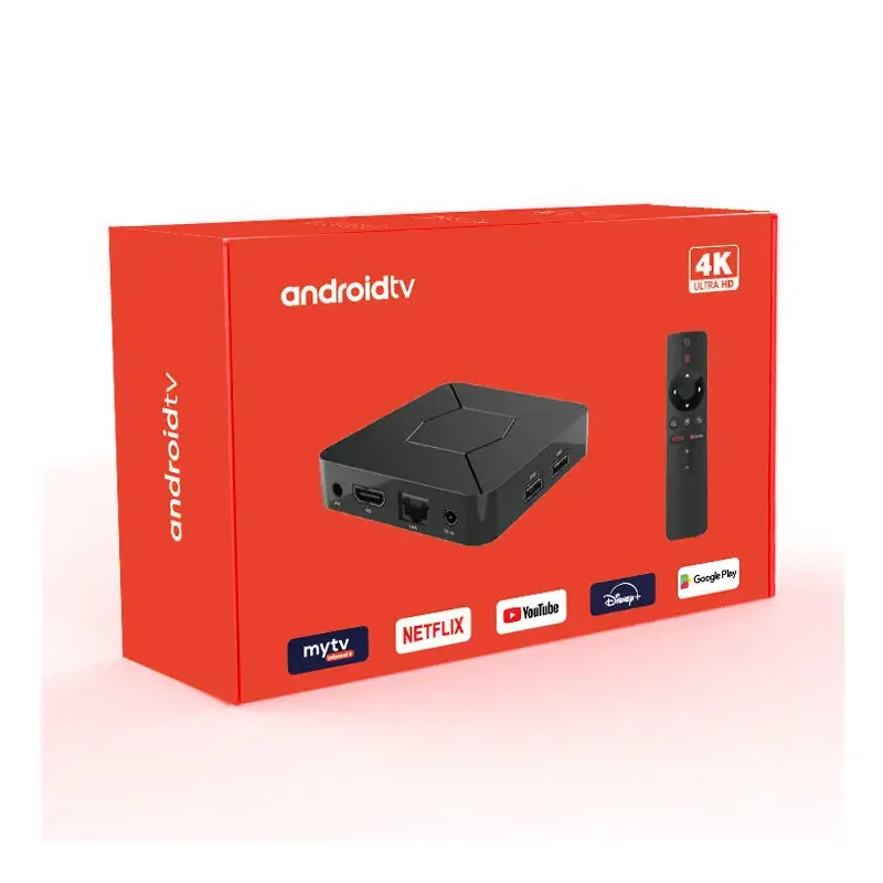 Factory Wholesale Set Top Box Iptv Dual Band Wifi 2GB 8GB Android 10 System 4k Hdr Q5 ATV UI Android Tv Box