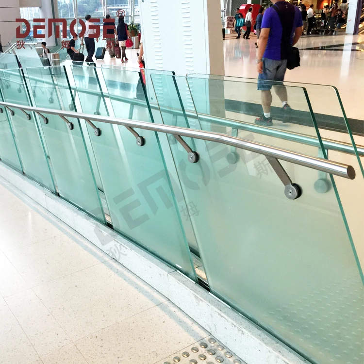 balcony aluminum u channel railing outdoor frameless railing with tempered glass stainless steel balustrade for railing