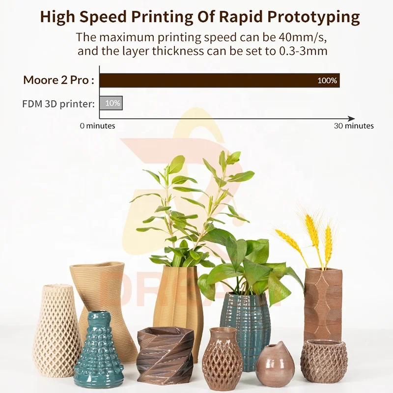 designs for printing with clay drip 3d printing machine ceramic vase custom print