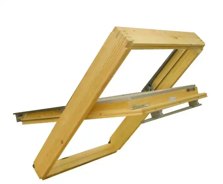 Upscale villa Attic roof skylight window attic ventilated lighting skylight aluminum wood composite sunroof skylight