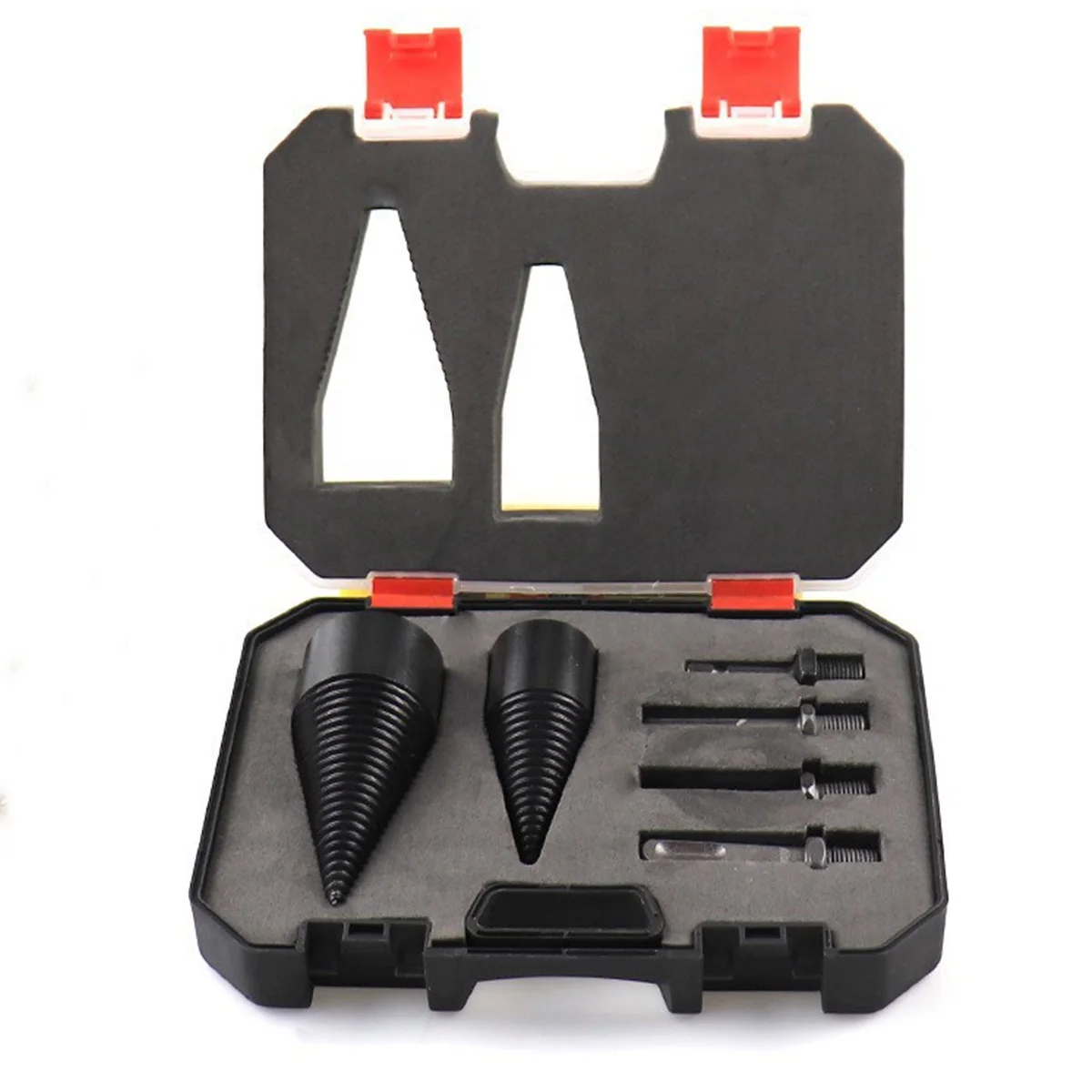 Household 4Pcs 6Pcs 32mm 42mm Round Square Hex Shank Splitter Wood Split Cone Firewood Drill Bit