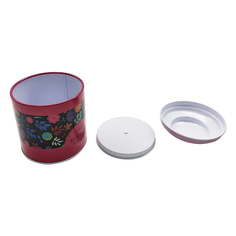 tin box colorful round airtight coffee tea tin boxes