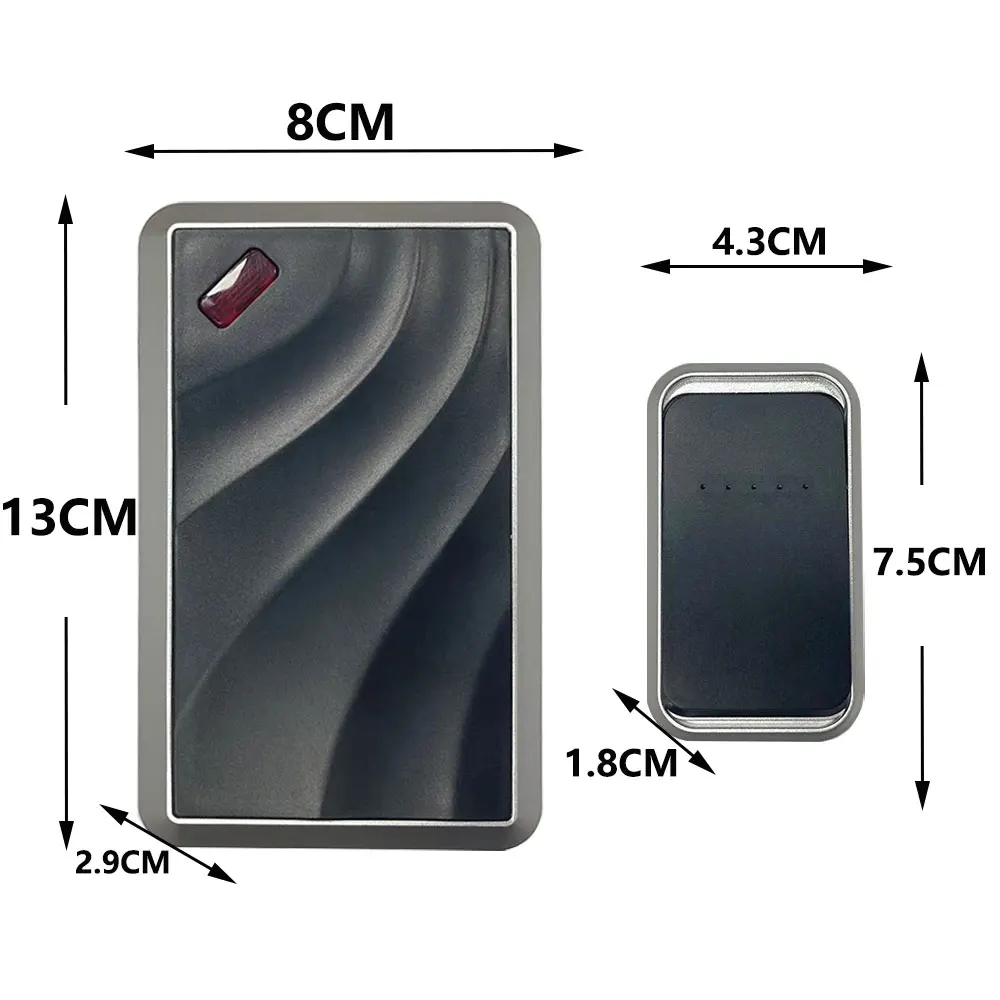XINHUI M013Y DC push button Apartment wireless remote door bell chime battery operated waterproof wireless doorbell