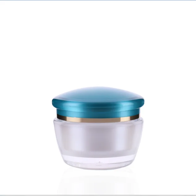 luxury empty mushroom shape 15g acrylic eye cream jar 30g 50g face plastic cream jars with lids