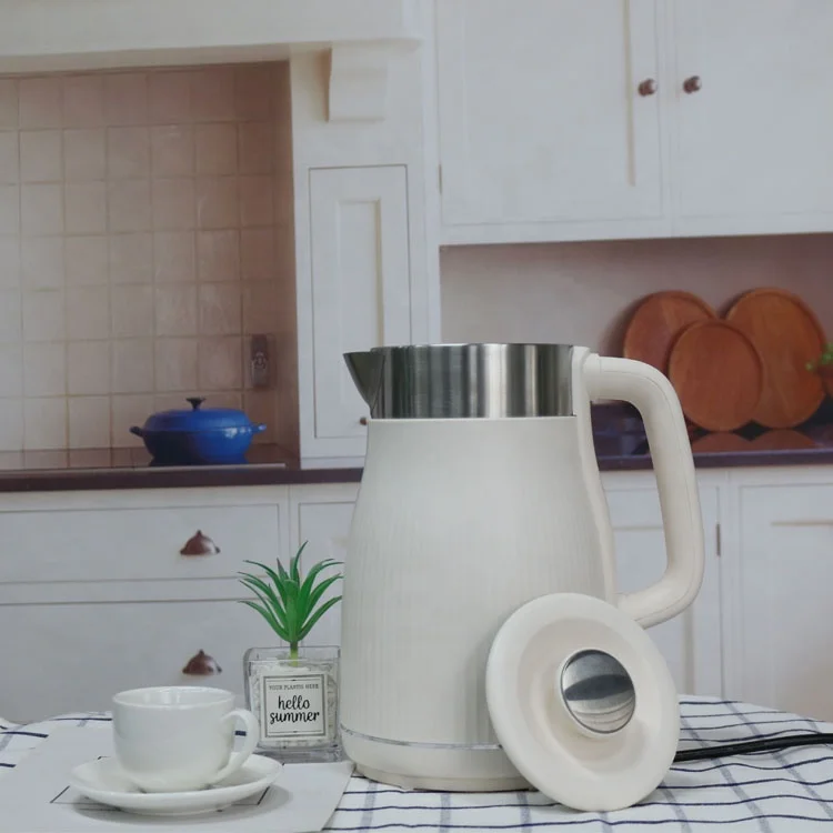 In stock YD-1833 Wholesale Price Electric Kettle Stainless Steel Double Wall Fast Boiling Hot Water Kettle